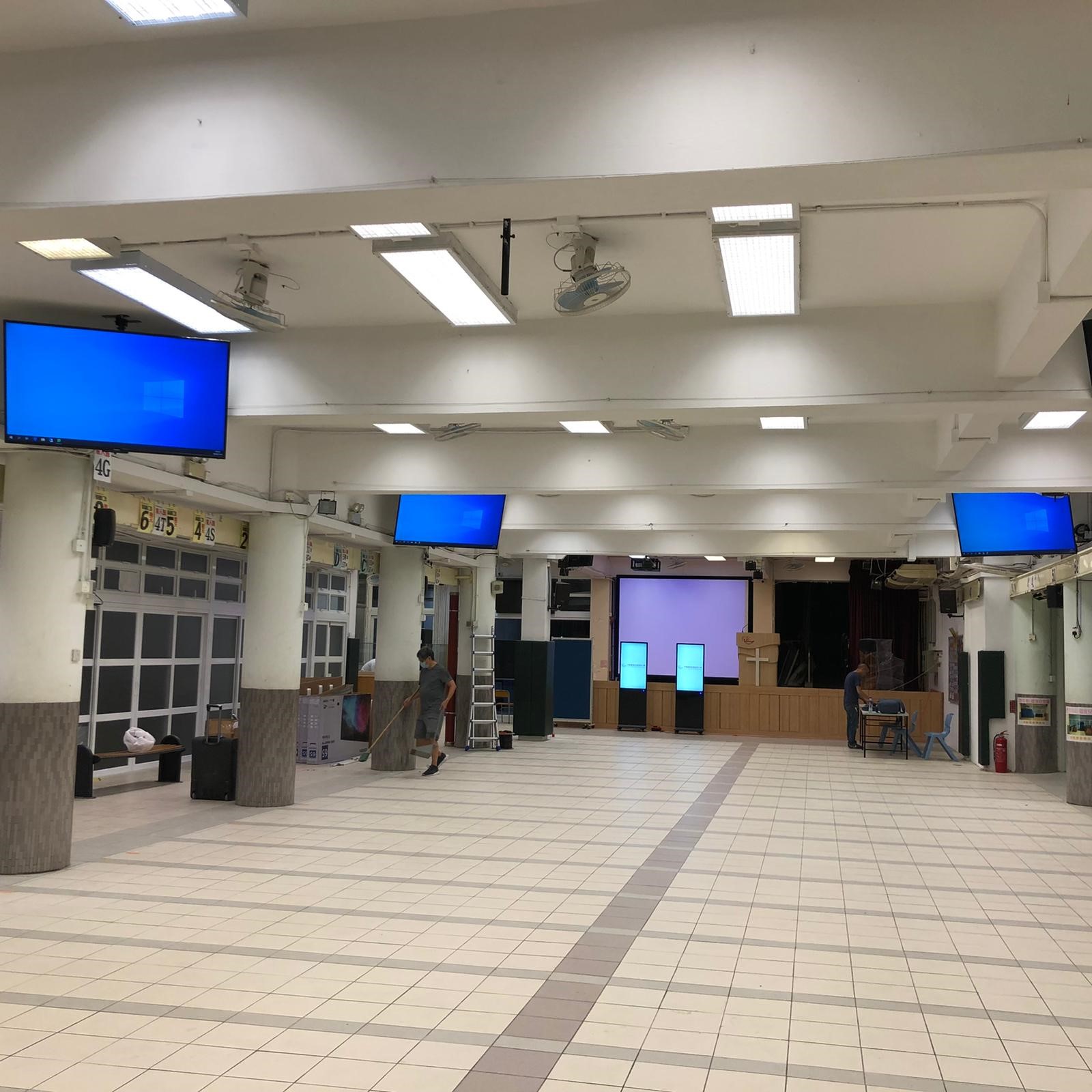 有蓋操場電視連佈線工程